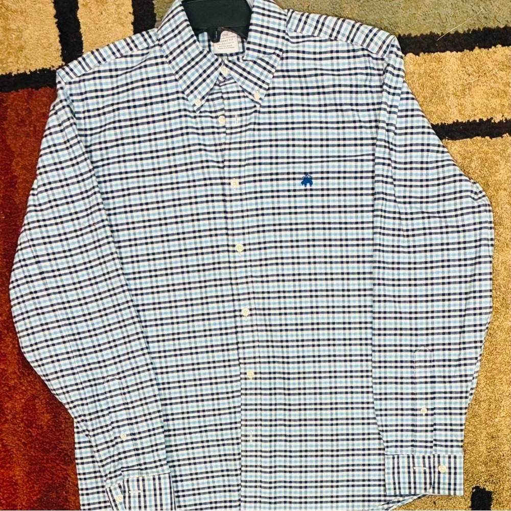 Men's Blue Checkered Shirt